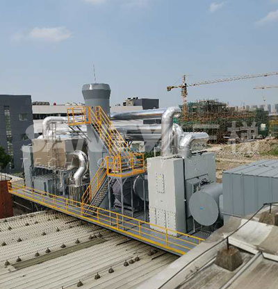 沸石濃縮轉輪+催化燃燒裝置（CO）