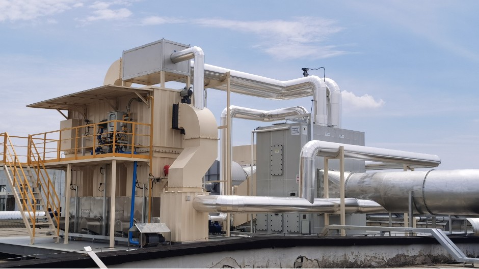 蘇州某機器公司  沸石轉輪+蓄熱式焚燒爐rto 廢氣治理案例（一期）